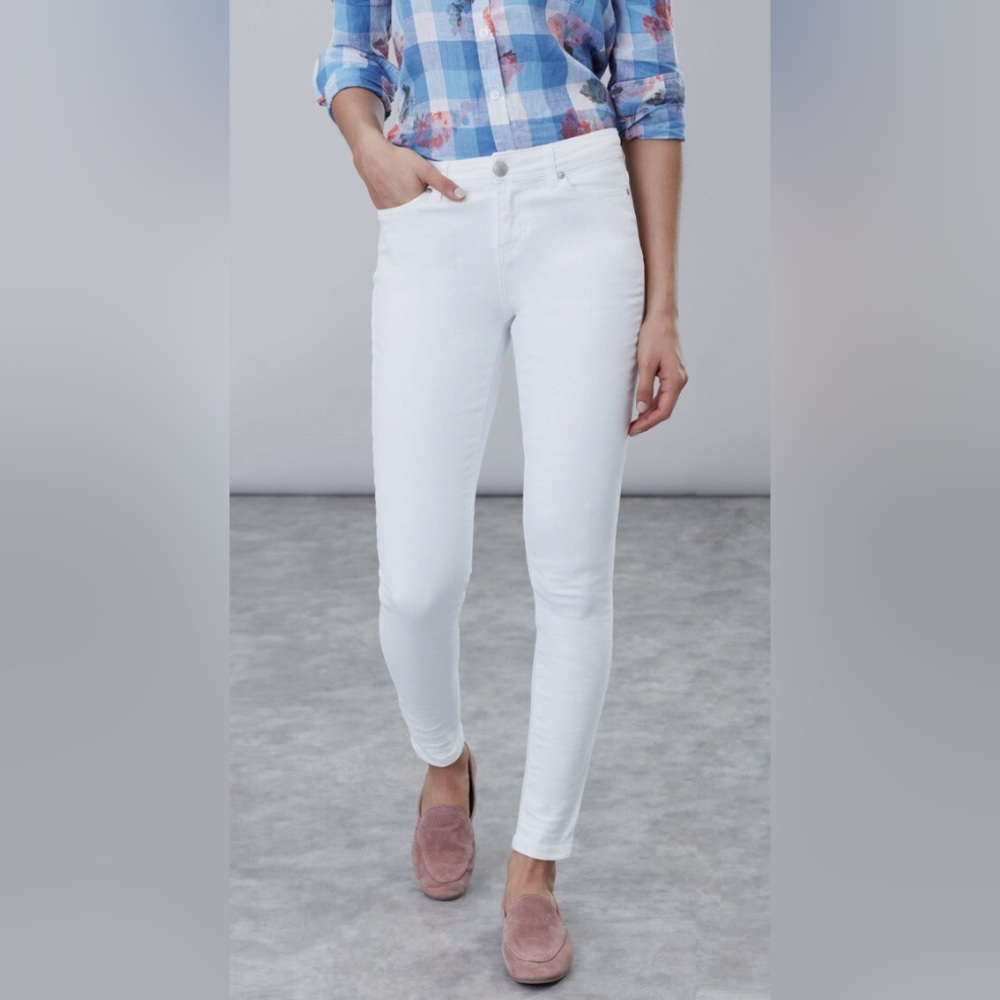 Joules The Monroe Super Skinny Sz 8 White